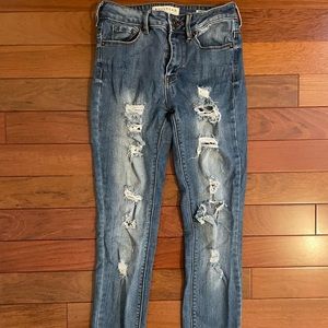 Bullhead high waisted skinny jeans